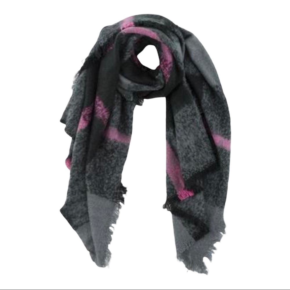 Shiraleah Garance Blanket Scarf Wrap Plaid New